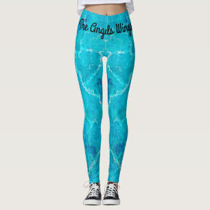 Die Engel wingen Wassergewehr in Aquamarine Leggings