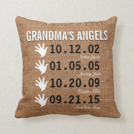 Die Engelchen der Großmutter - 4 Enkelkinder - Kissen