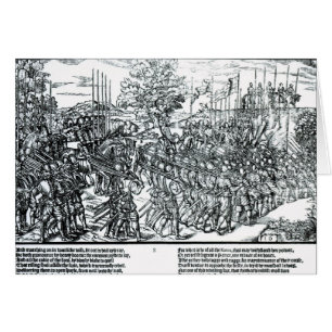 Die englische Armee, die mit Sir Henry Sidney