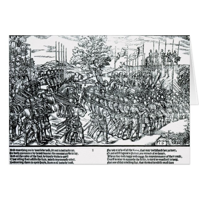 Die englische Armee, die mit Sir Henry Sidney (Vorderseite (Horizontal))