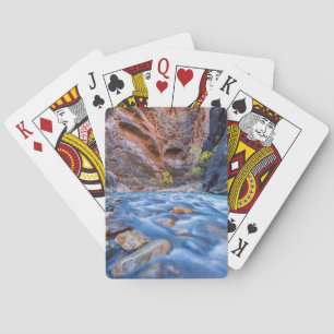 Die Engstelle des Virgin River im Herbst 3 Spielkarten