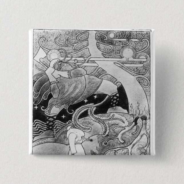 Die enorme Eiche wird verringert Button (Vorderseite)