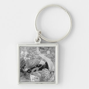 Die enorme Eiche wird verringert Schlüsselanhänger