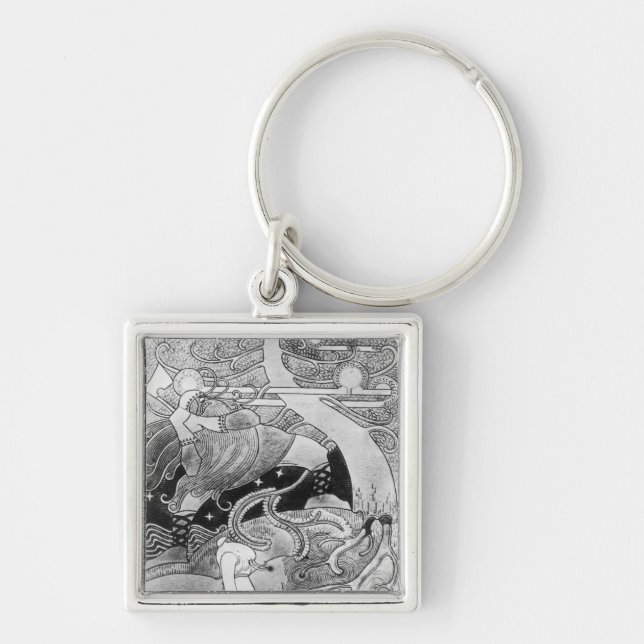 Die enorme Eiche wird verringert Schlüsselanhänger (Vorne)