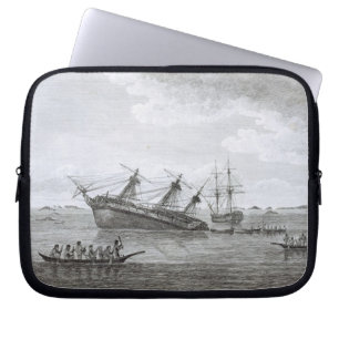 Die Entdeckung auf den Felsen in der Königin Laptopschutzhülle