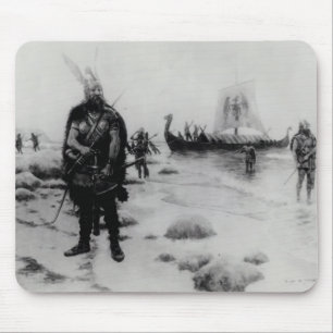 Die Entdeckung von Amerika durch Leif Eriksson Mousepad