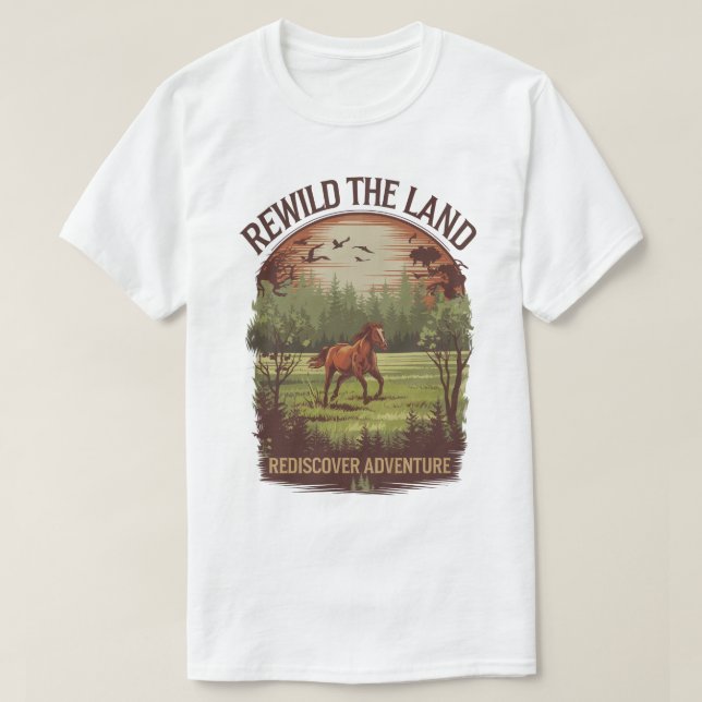 Die Entdeckungsreise durch das Land Entdecken T-Shirt (Design vorne)