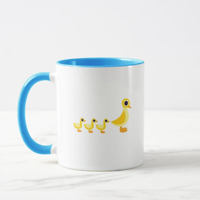 Die Enten-Familie Tasse (Links)