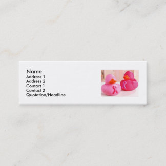 Die Enten-Visitenkarte U fertigen besonders an Mini Visitenkarte