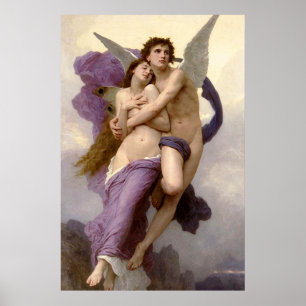 Die Entführung der Psyche durch Bouguereau Poster