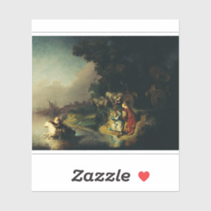 Die Entführung von Europa durch Rembrandt Aufkleber