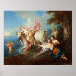 Die Entführung von Europa - Jean de Troy Fine Art Poster