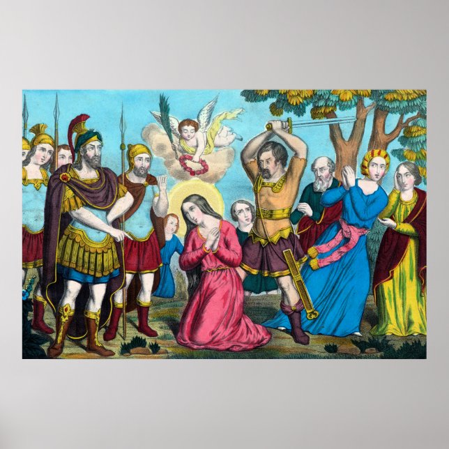 Die Enthauptung der hl. Philomena Poster (Vorne)