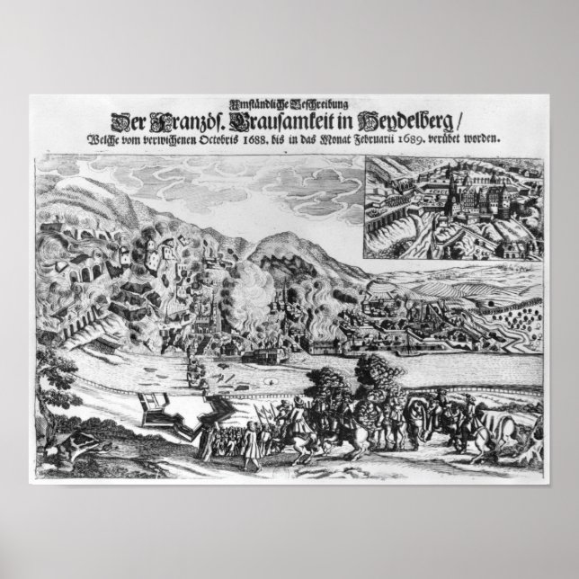 Die Entnahme und Zerstörung von Heidelberg durch Poster (Vorne)