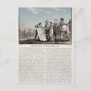 Die Entnahme von La Rochelle von den Protestanten  Postkarte
