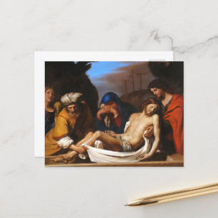 Die Entombation der religiösen Kunst Guercinos Postkarte