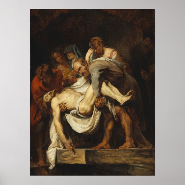 Die Entombierung Christi Poster (Vorne)