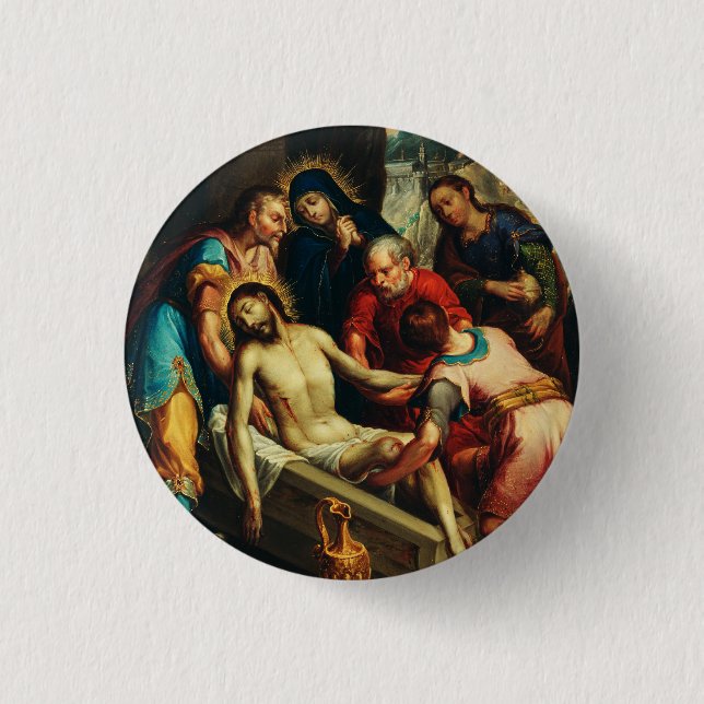 Die Entombierung von Juan Rodríguez Juarez Button (Vorderseite)