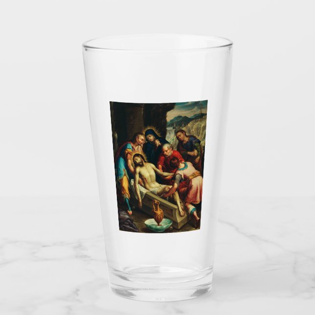 Die Entombierung von Juan Rodríguez Juarez Glas (Vorderseite)