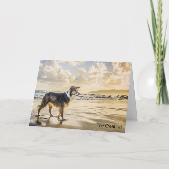 Die Entstehung von Leben und Hundebögen Karte (Vorderseite)