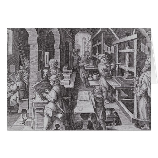 Die Entwicklung des Druckens (Vorderseite (Horizontal))