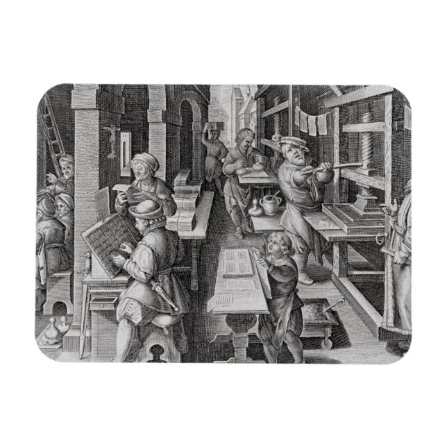 Die Entwicklung des Drucks, Platte 5 von "Nova Re Magnet (Horizontal)