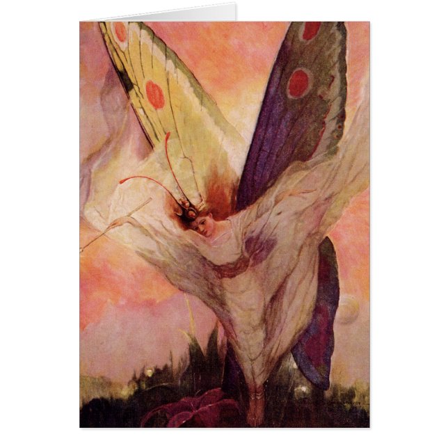 Die Entwurfs-Karte der feenhafte (Vorne)