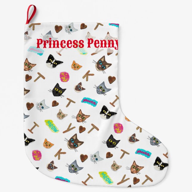 Die Epic Cat Heads Collection Großer Weihnachtsstrumpf (Vorderseite)