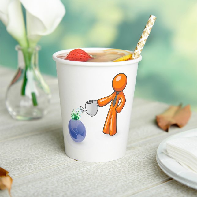 Die Erde bewässern Pappbecher (Von Creator hochgeladen)