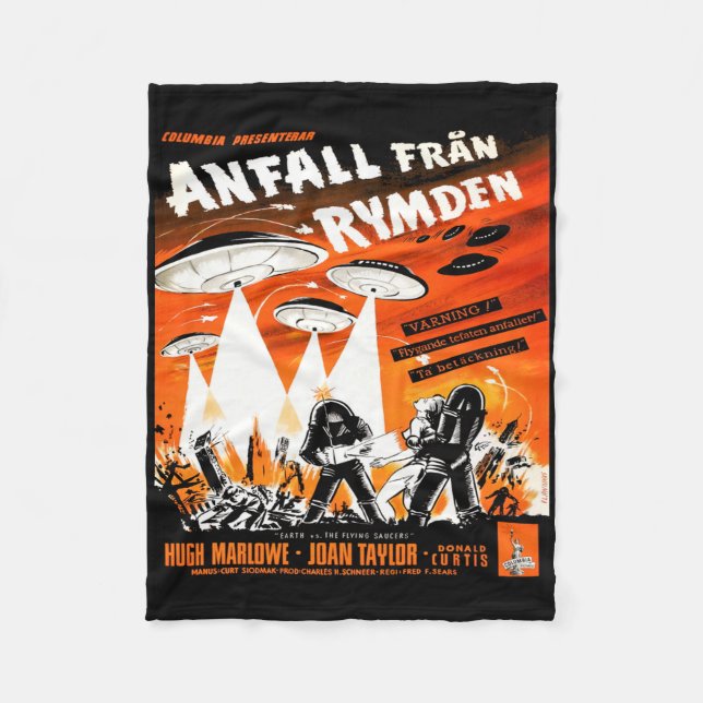 Die Erde gegen die fliegenden Sauerker Fleecedecke (Vorderseite)