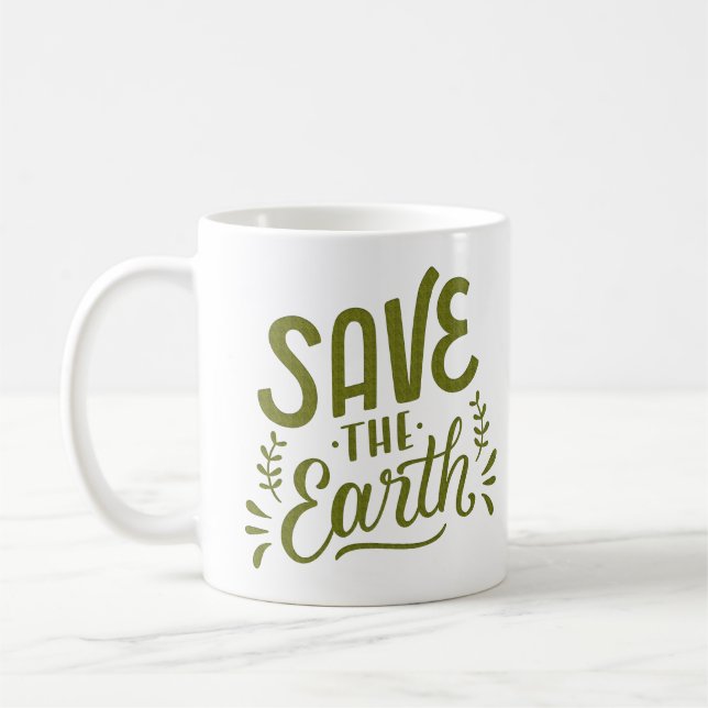 DIE ERDE GERETTET KAFFEETASSE (Links)