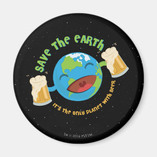 Die Erde gerettet Magnet