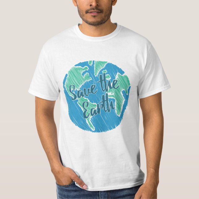 Die Erde gerettet T-Shirt (Vorderseite)