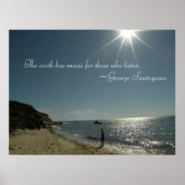 Die Erde hat Musik für diejenigen, die Poster höre