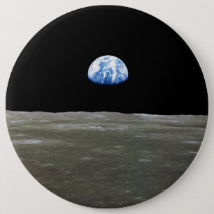 Die Erde im Weltraum vom Mond Button