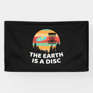 Die Erde ist ein Plattengolf Banner