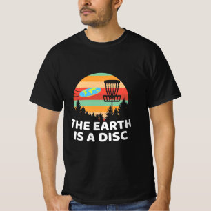 Die Erde ist ein Plattengolf T-Shirt