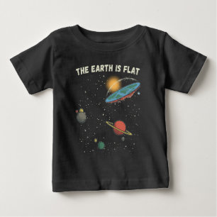 Die Erde ist eine flache humorvolle Theorie Baby T-shirt
