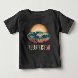 Die Erde ist eine flache humorvolle Theorie Baby T-shirt
