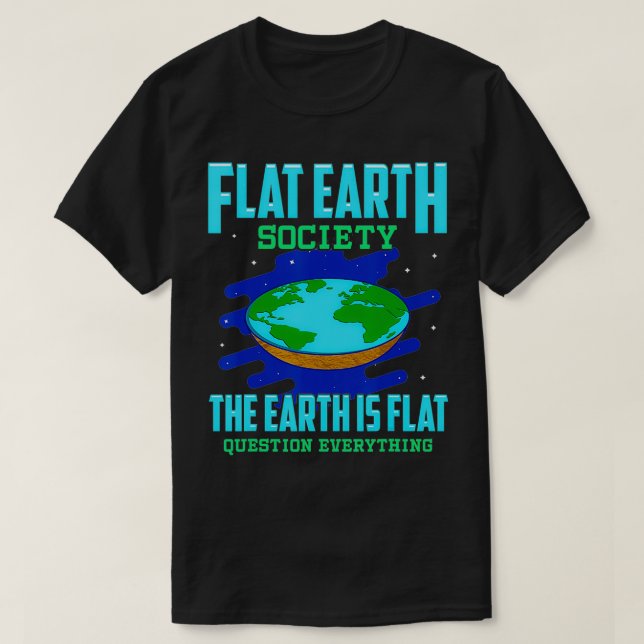 Die Erde ist flach T-Shirt (Design vorne)