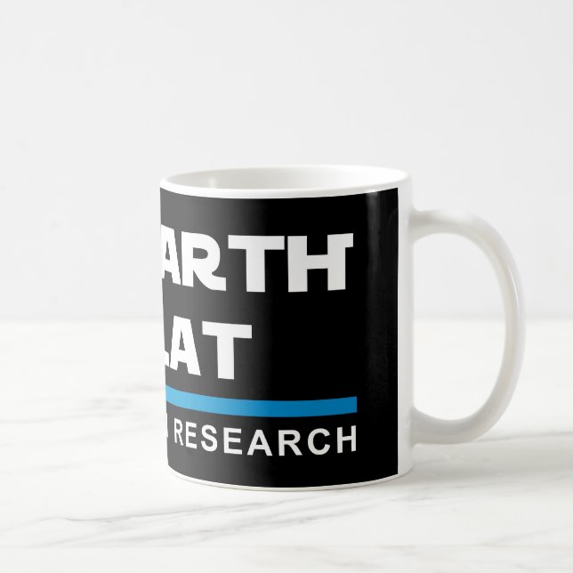Die ERDE IST FLACHE Kaffee-Tasse Tasse (Rechts)