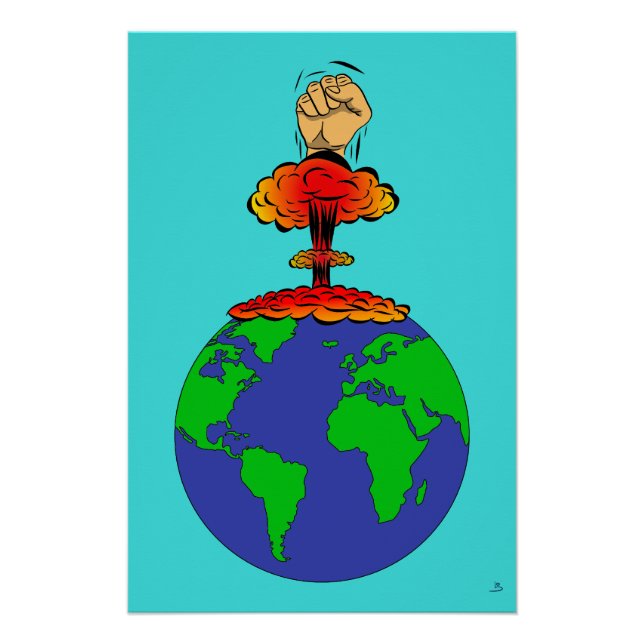 Die Erde ist in Gefahr Poster (Vorderseite)