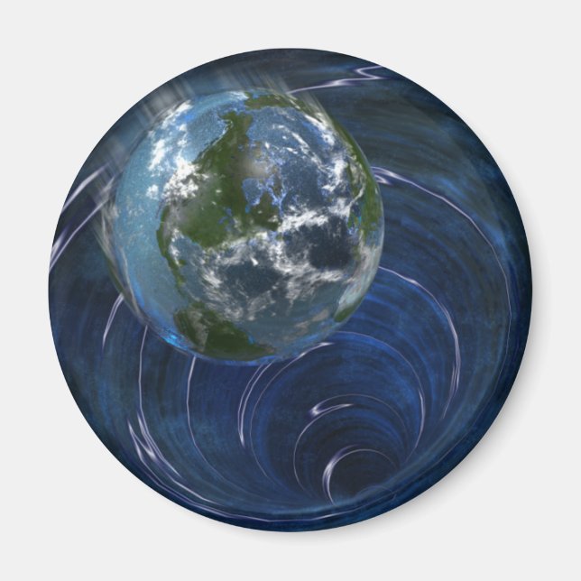 Die Erde ist in Schwierigkeiten Magnet (Vorne)