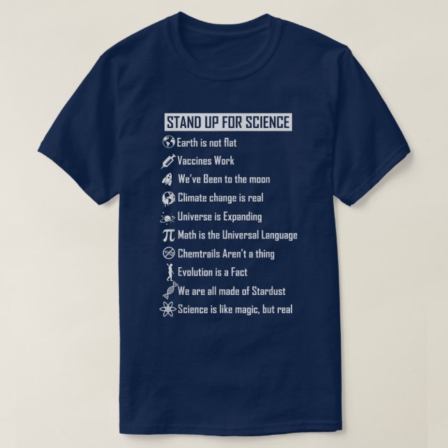 Die Erde ist kein flacher Impfstoff Arbeiten Sie e T-Shirt (Design vorne)