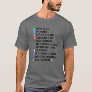 Die Erde ist keine flache Wissenschaft ist eine ec T-Shirt