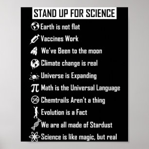 Die Erde ist nicht flach, Impfstoffe wirken lustig Poster