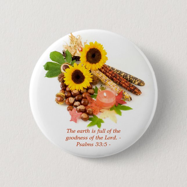 Die Erde ist von der Güte… des Buttons voll (Vorderseite)