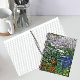 Die Erde lacht in Blume Zitat von Blumen Notizbuch