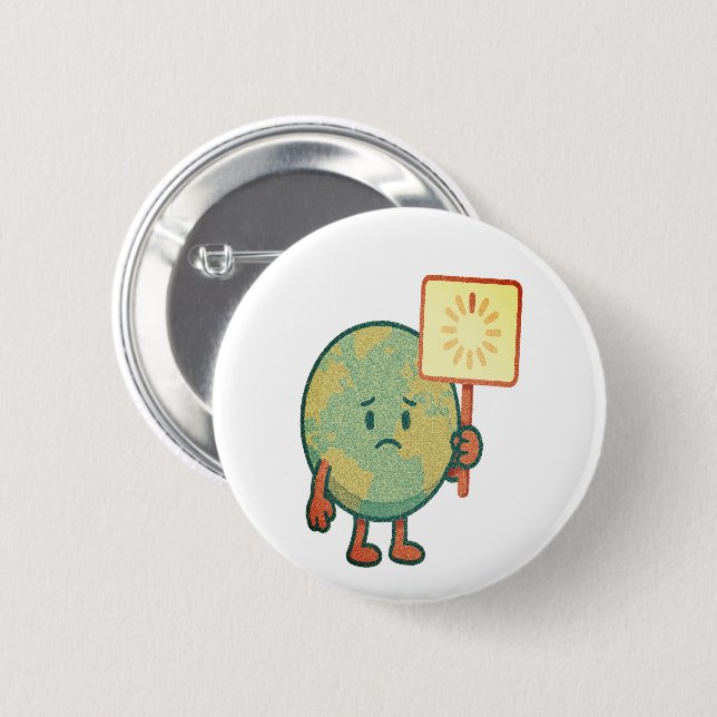 Die Erde ladet... Bitte warten Button (Vorne & Hinten)