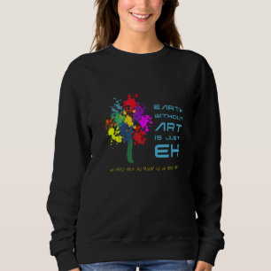 Die Erde ohne ist nur jeder Lehrer Poster Stil Sweatshirt